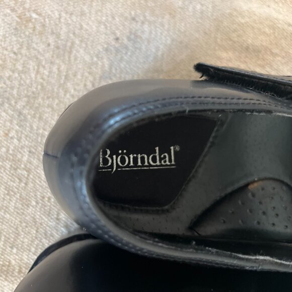 Bjorndal Woman's Black Leather Jace Maryjane Bohemian Clogs/Mules Sz 11 - Picture 5 of 11
